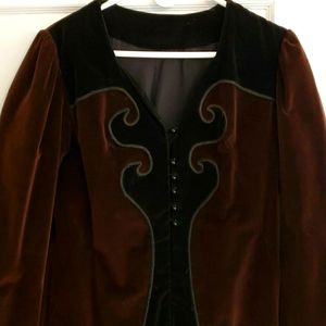 Vintage Velvet Womens Jacket